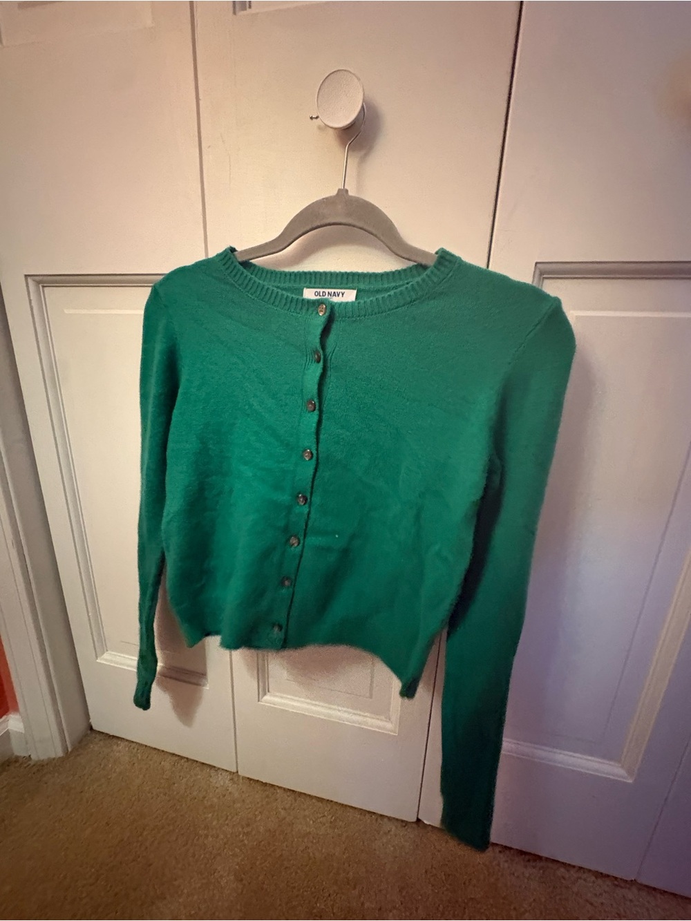 Old Navy Emerald Green Button-Up Cardigan